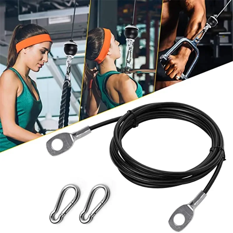 Jump Rope - Aksesori peralatan kebugaran, tali baja tahan