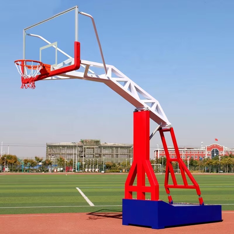Basketball Hoop - Ring Basket Outdoor dengan Papan Kaca,