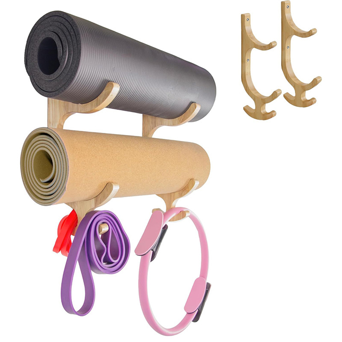 2 buah Penyangga Resistance Ba - Yoga Mat ulasan dan harga