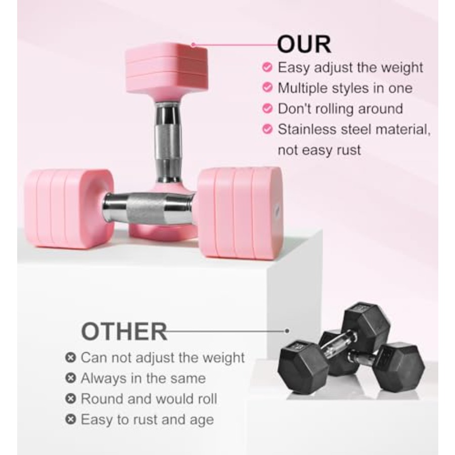 15LB 20LB 30LB 40LB 50LB Set D - Dumbbell Set ulasan dan harga
