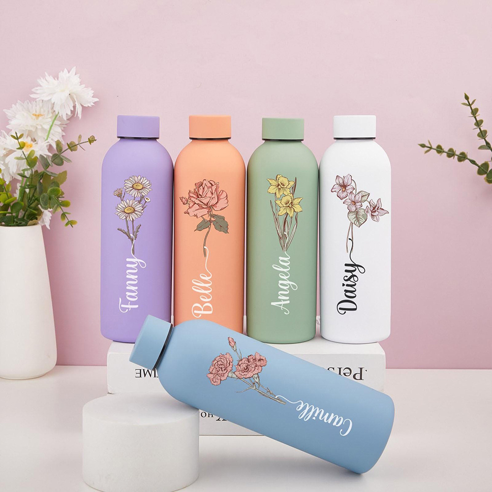 Botol Air Bermotif Bunga yang  - Sports Water Bottle Insulated ulasan dan harga