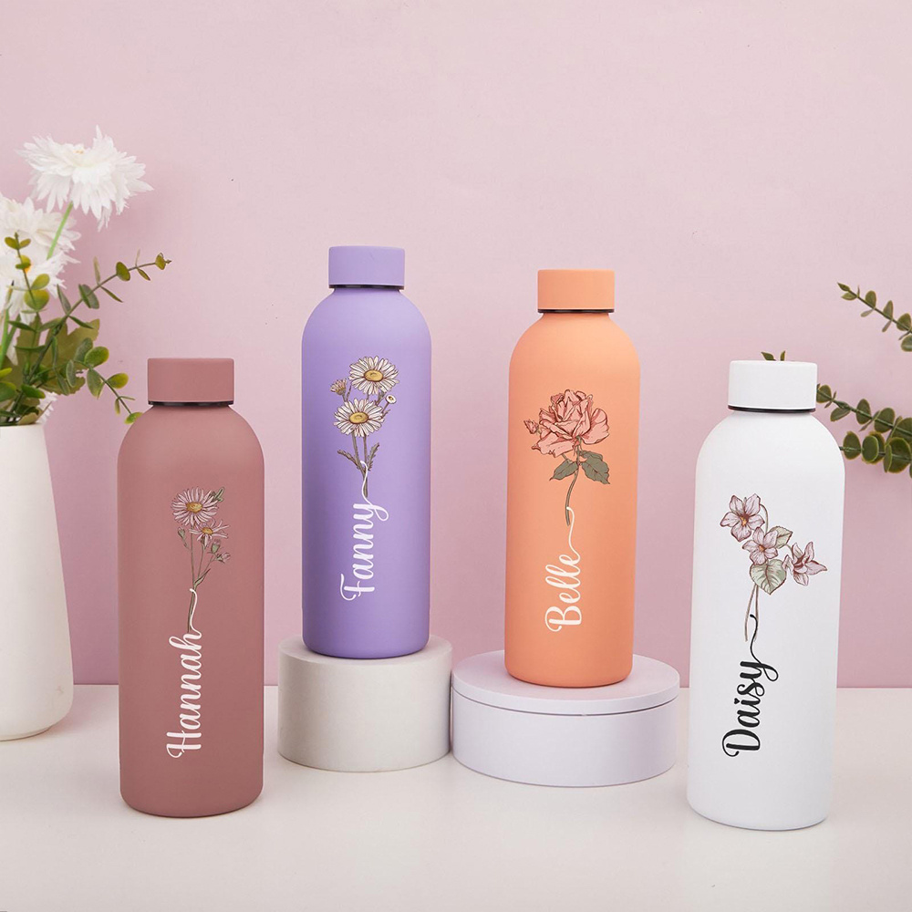 Botol Air Bermotif Bunga yang  - Sports Water Bottle Insulated ulasan dan harga
