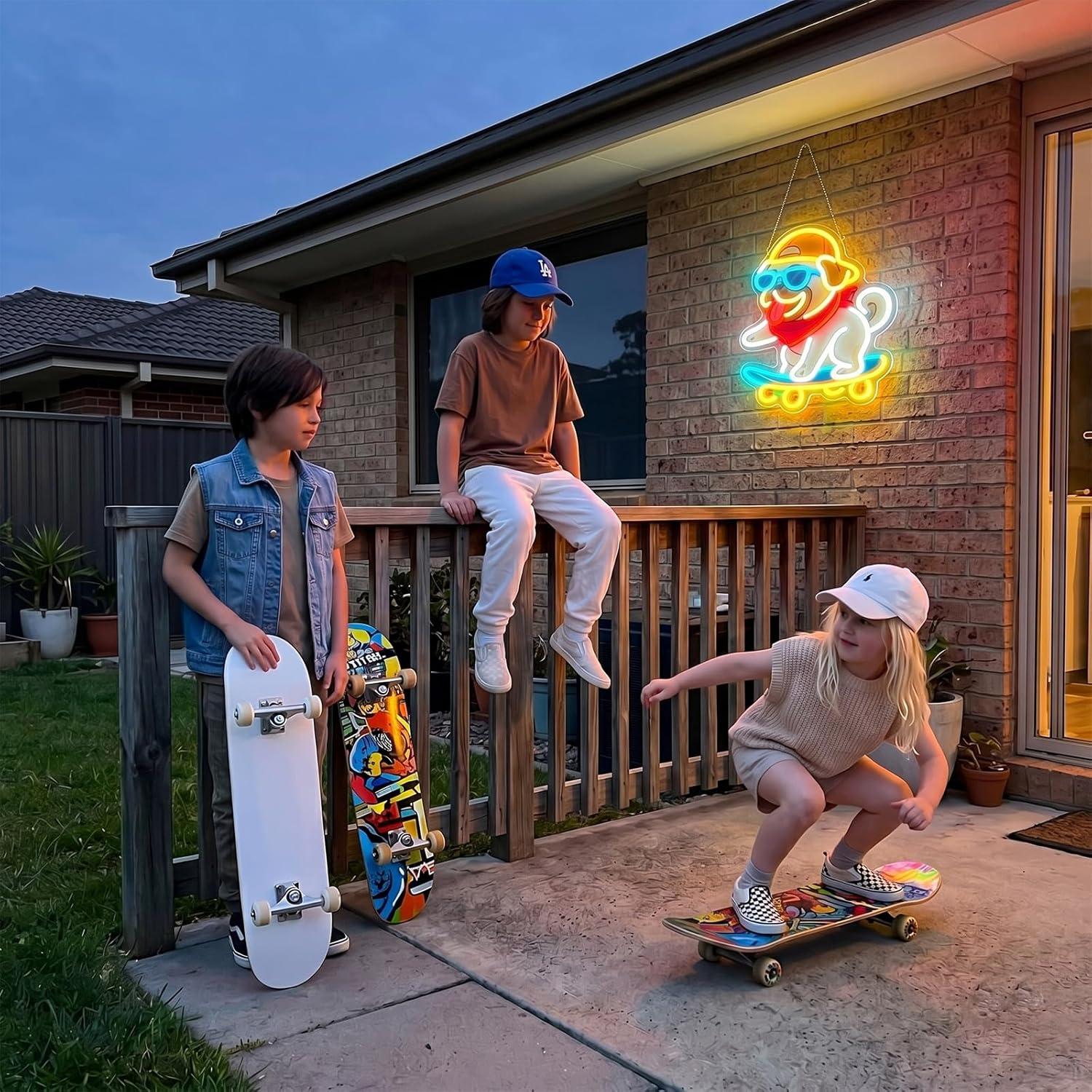 Lampu LED Neon Skateboarding A - Skateboard ulasan dan harga