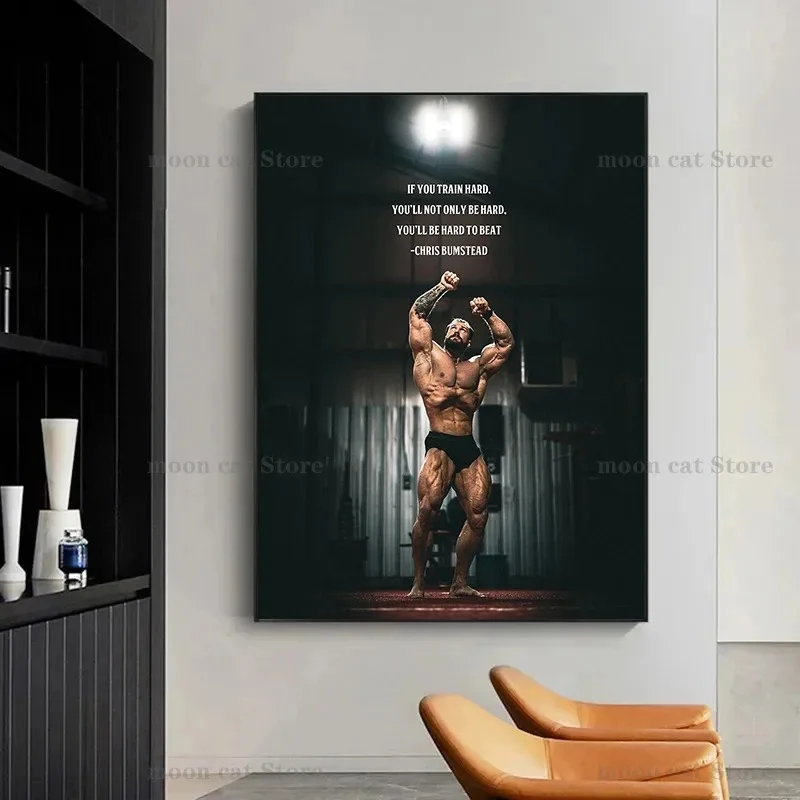Lukisan Kanvas Chris Bumstead  - Sports Equipment Poster ulasan dan harga