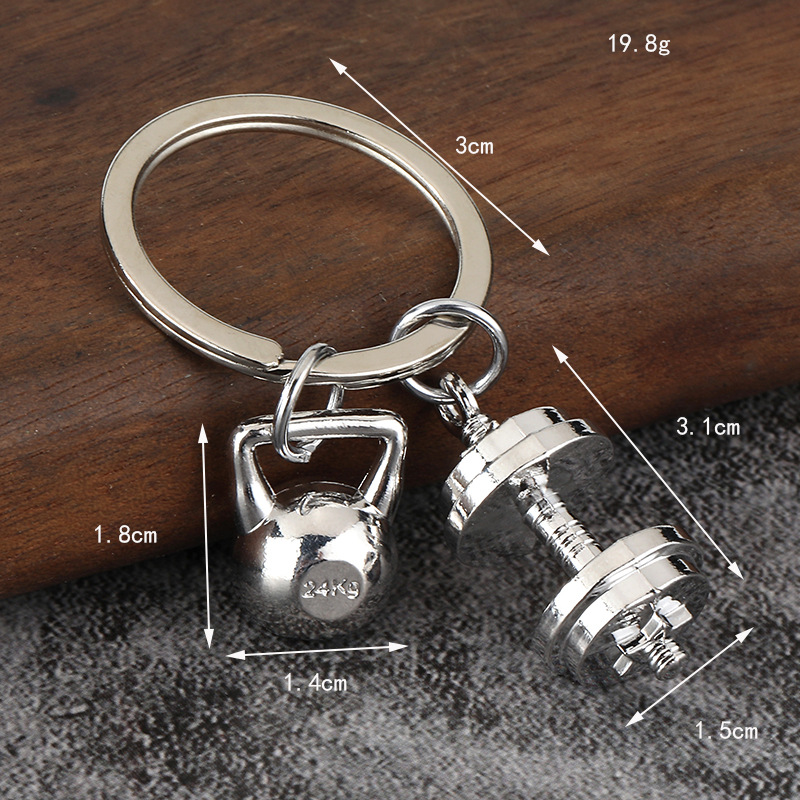 Gantungan kunci dumbbell logam - Dumbbell Set ulasan dan harga