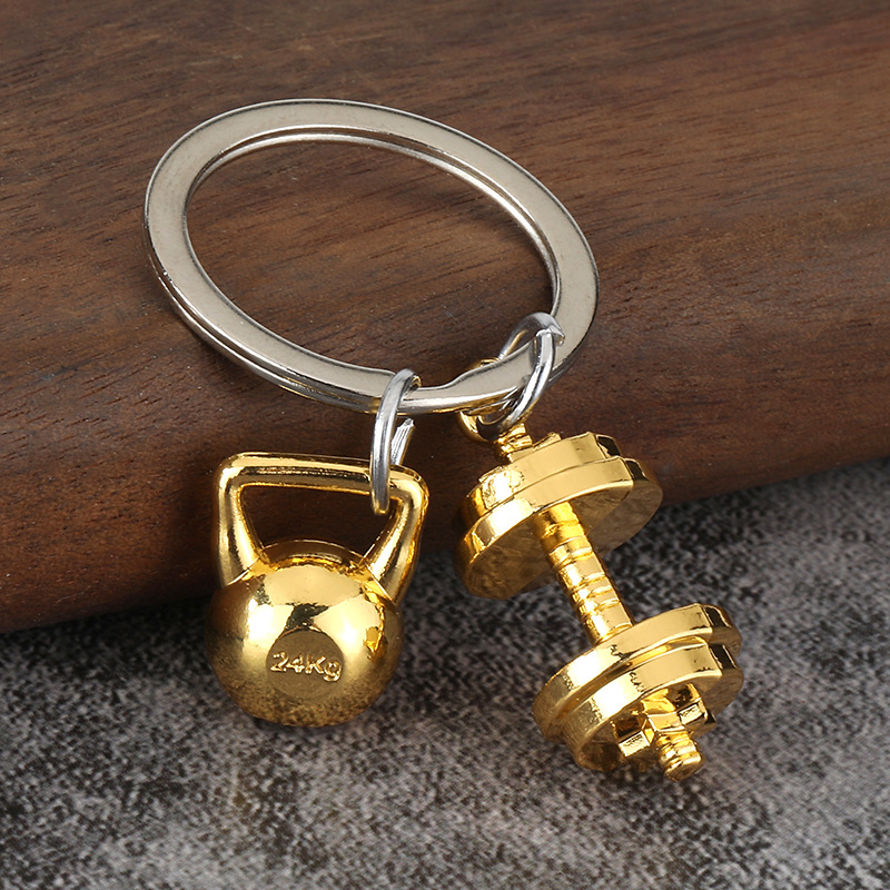 Gantungan kunci dumbbell logam - Dumbbell Set ulasan dan harga