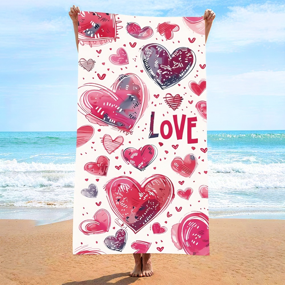 Handuk Mandi Simbol Hati 27X55 - Yoga Mat ulasan dan harga